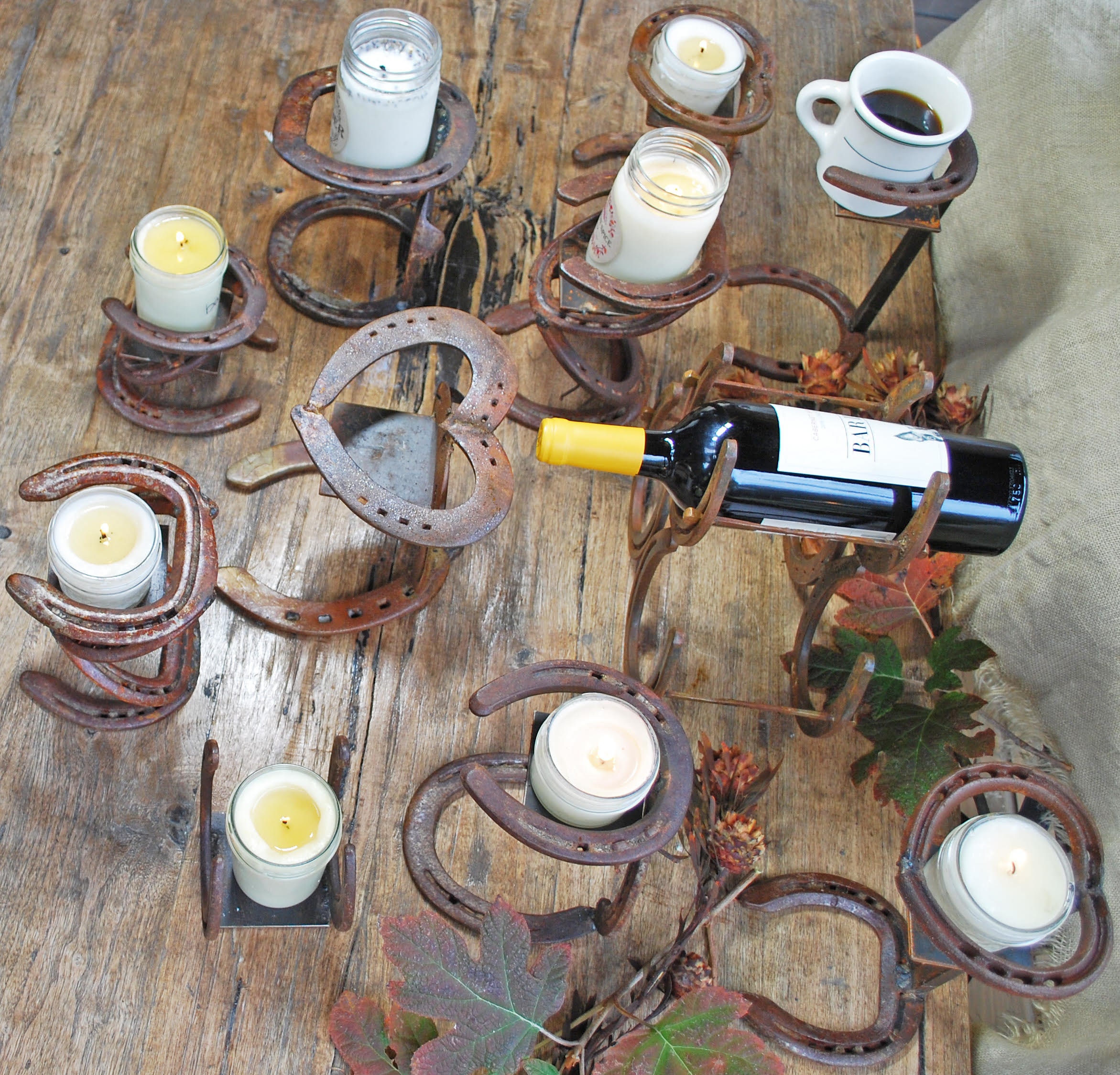 Rustic Candle Holders Indoor & Outdoor Country Home Décor Etsy