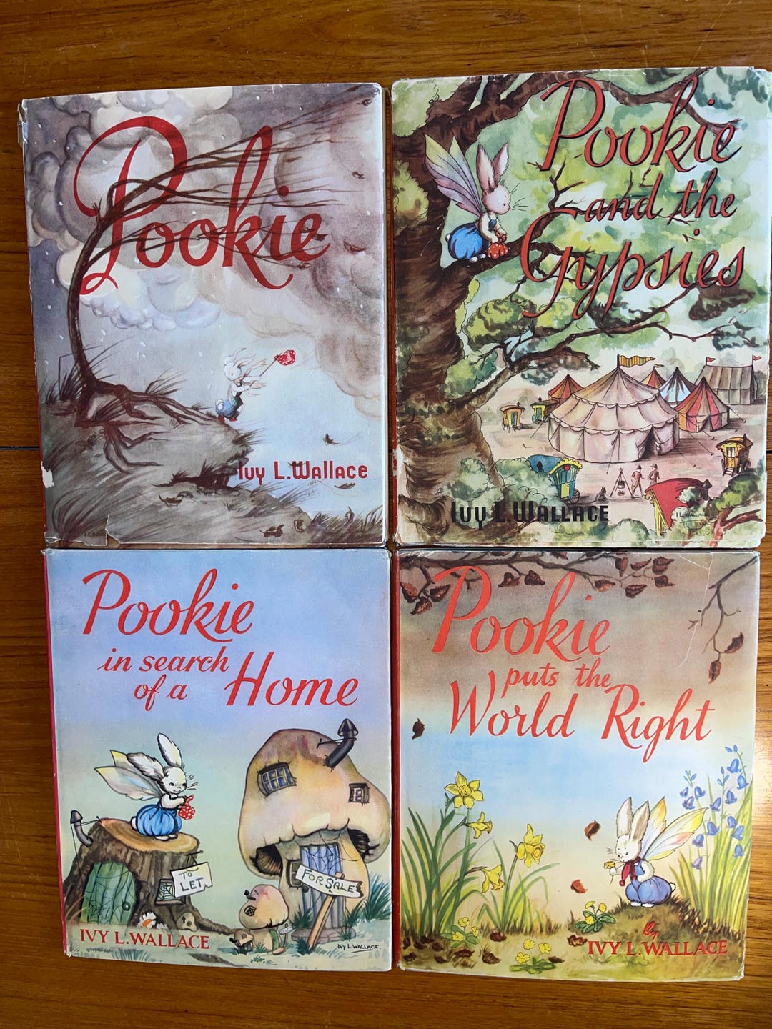 Pookie The Rabbit Vintage Pookie Book Ivy Wallace Rabbit With Wings - Etsy