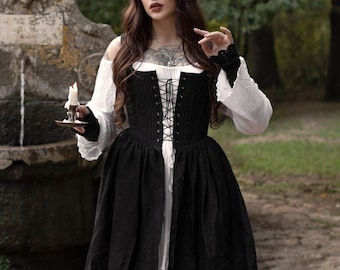 Black Forest Custom Made Corset Dress, Kirtle by Of Witches and Bards