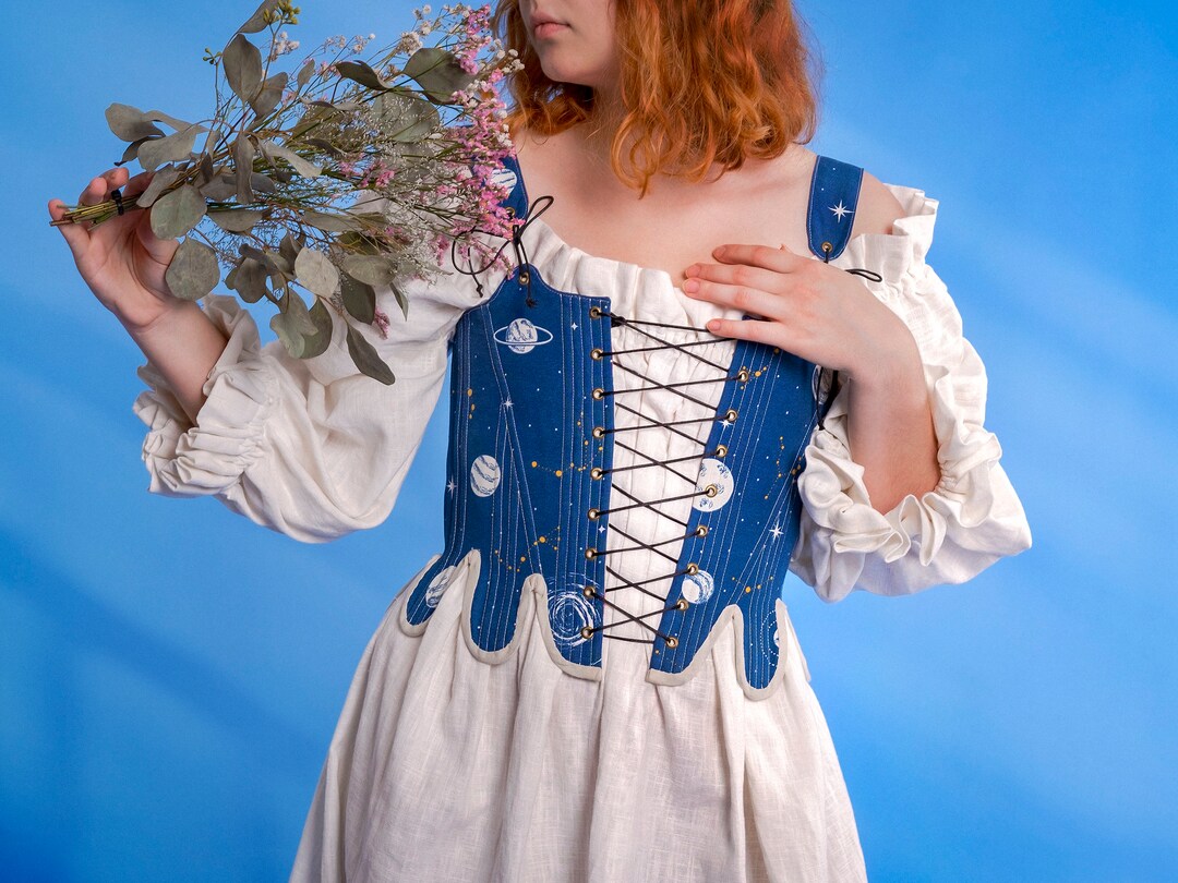 Modern Rococo Corset Hand-made Rococo Inspired Corset, Renaissance Faire Stays With Variable ...