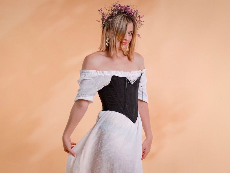 strapless corset top