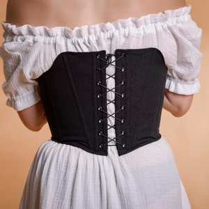 strapless corset top