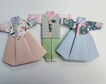 Origami Hanbok Korean Party Wedding Celebration Supplies Favors (백일/축돌/혼례)