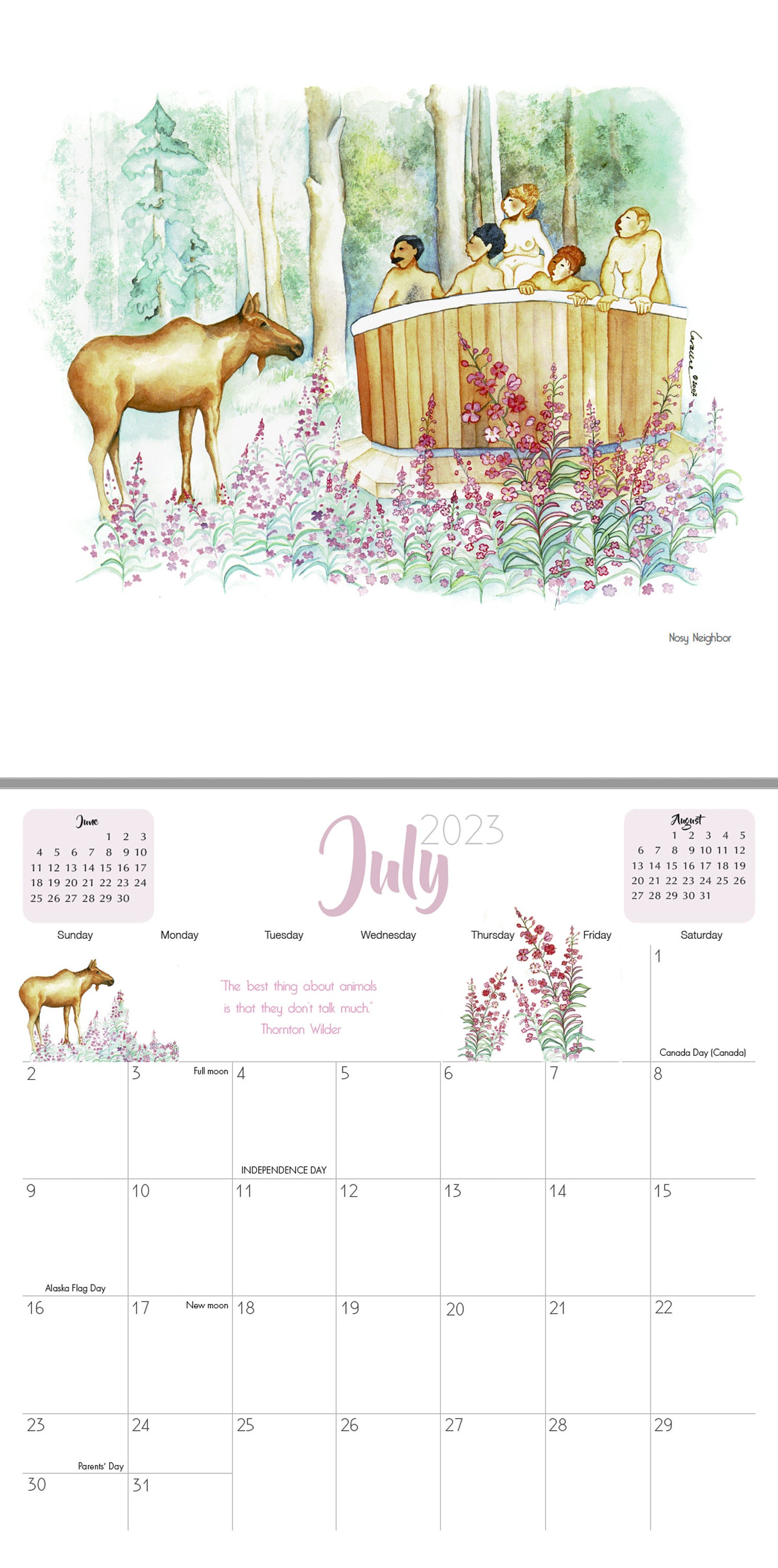 2023 Barbara Lavallee Wall Calendar Etsy