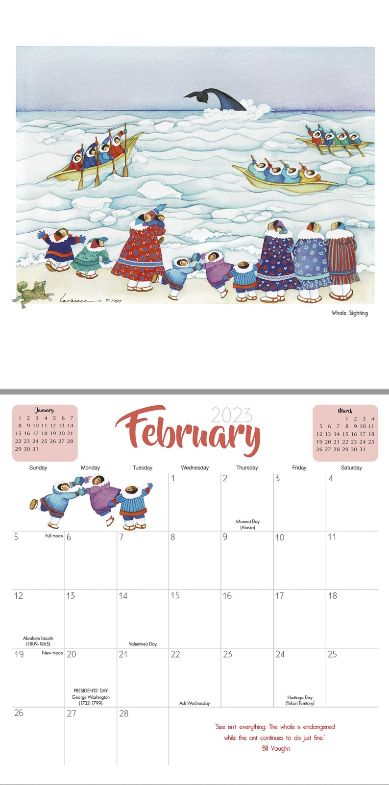 2023 Barbara Lavallee Wall Calendar Etsy