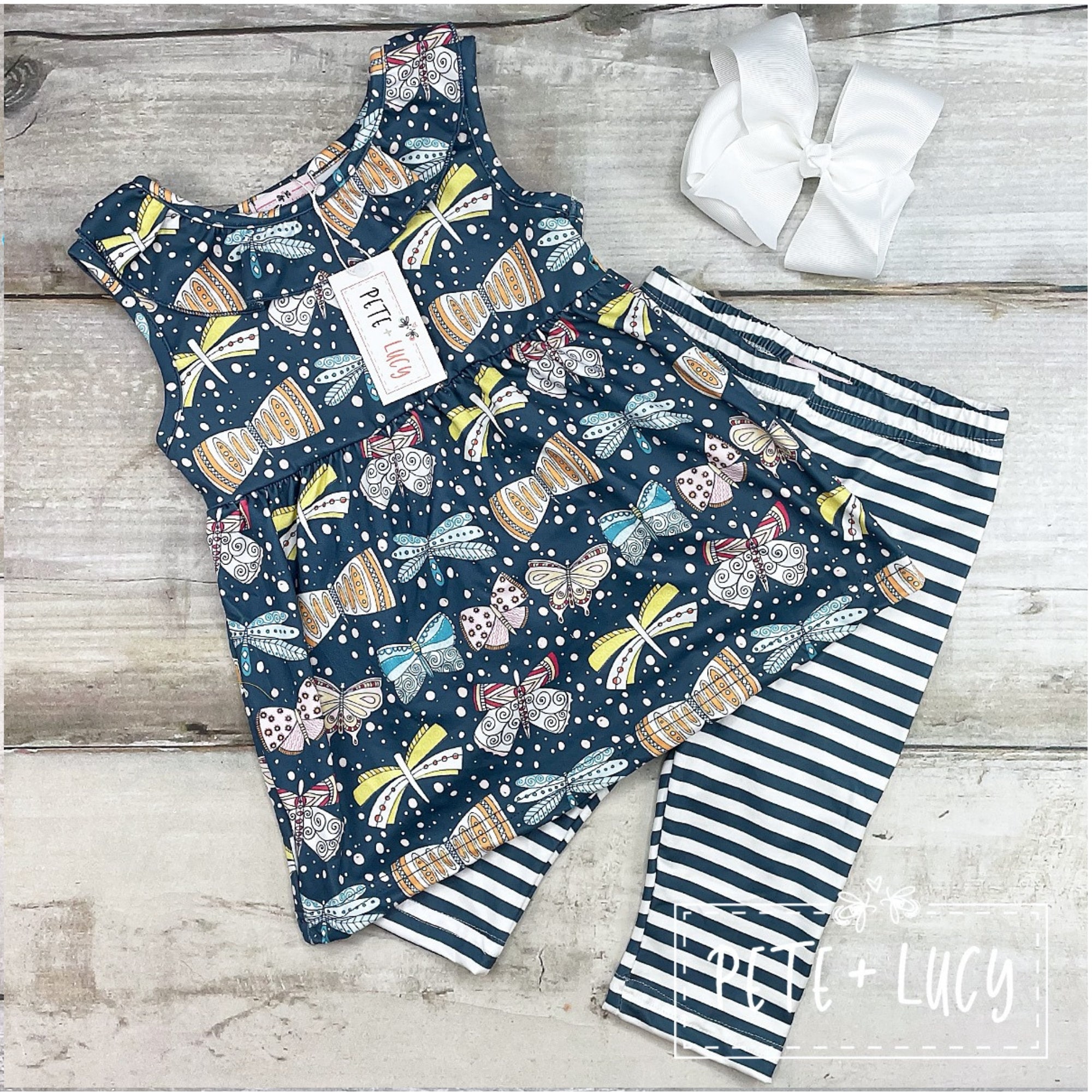 Girl's Butterfly Pant Set Etsy