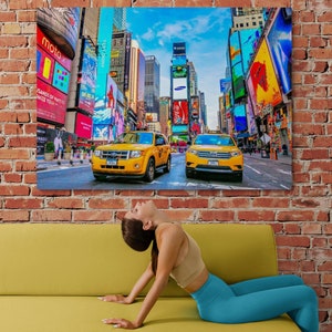 Modern Wall Decor Yellow Taxy Canvas Wall art 2022