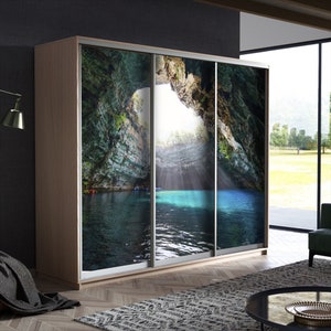 Custom-Built Door and Wardrobe Art: Glossy and Matte Finish Wardrobe Sticker for Every Room, from Bedrooms to Game Rooms