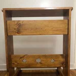 Prie dieu fixed Leg Prayer Kneeler Kneeling Bench Catholic altar Home Altar shrine Catholic Gift Spiritual Pew Meditation bench