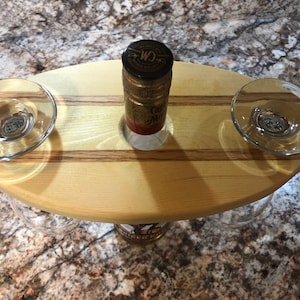 wine display/two glass wine holder/wine glass caddy
