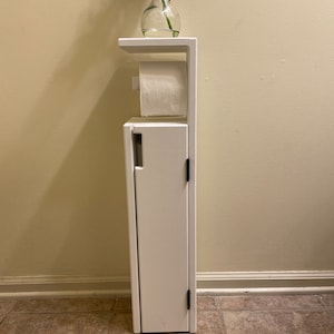 Toilet paper holder with door/Free standing toilet paper stand