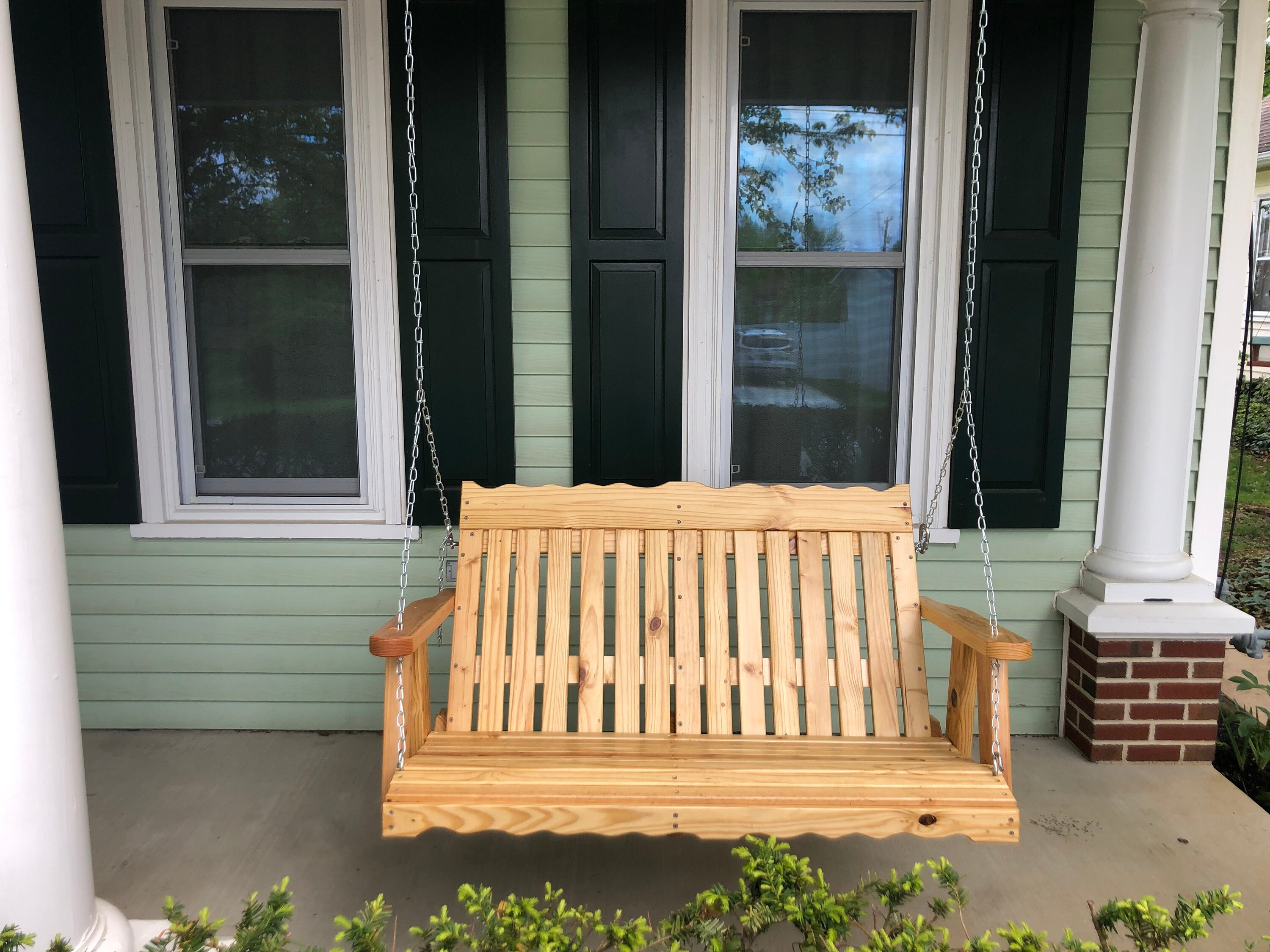Porch Swing/two Person Swing/amish Style Swing - Etsy