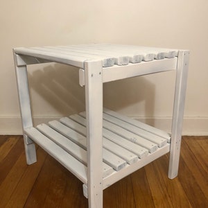 Lattice side table