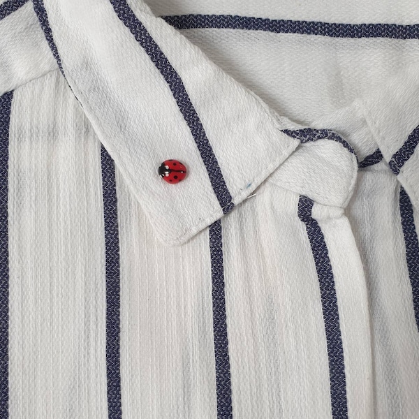 Broche de mariquita hecho a mano en arcilla polimérica: Broche de la suerte, broche de mariquita.