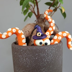 Halloween, Tentacle Plant Pot Decoration. Plant Accessory. Plant Pet. Glow in the Dark. Quirky. Unusual. Gift Idea. Plant Lover.