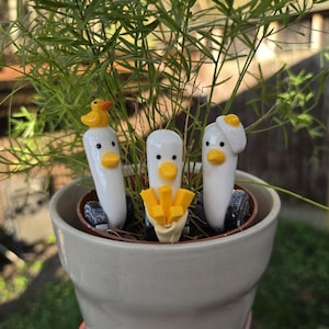 Plant pot pet, decoration,  Seagull hat. Letter box gift. Home decor, beach decoration, plant pot pet