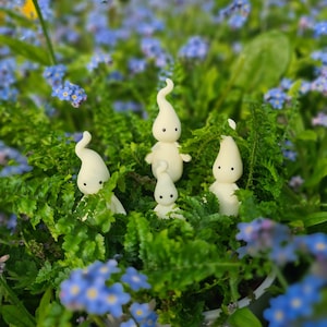 Glow In The Dark Will O Wisp: Polymer Clay Plant Pot Decoration