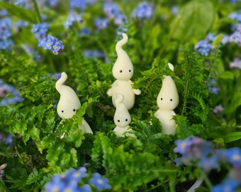 Glow In The Dark Will O Wisp: Polymer Clay Plant Pot Decoration