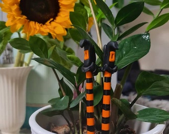 Plant pot decoration, Halloween decor, Witch Legs, Fairy garden