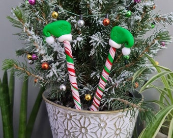 Handgemachte Elfen Beine Pflanztopf Weihnachtsdeko