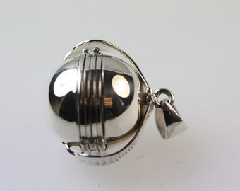 MASONIC Ball Round Silver Locket Pendant