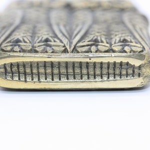 OWL BIRDS DOUBLE Brass Match Safe Vesta Case Antique Collectible