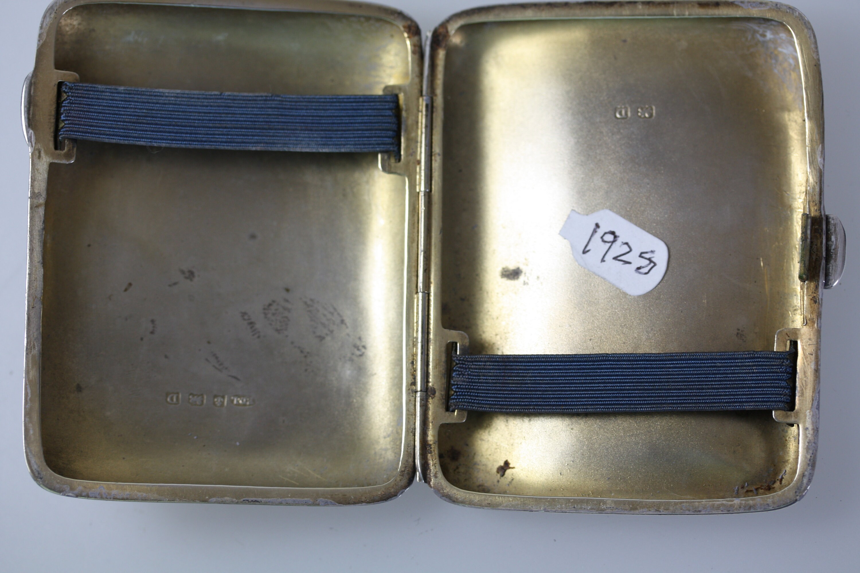 Masonic Silver Cigarette Case English Hallmarked Case 1928
