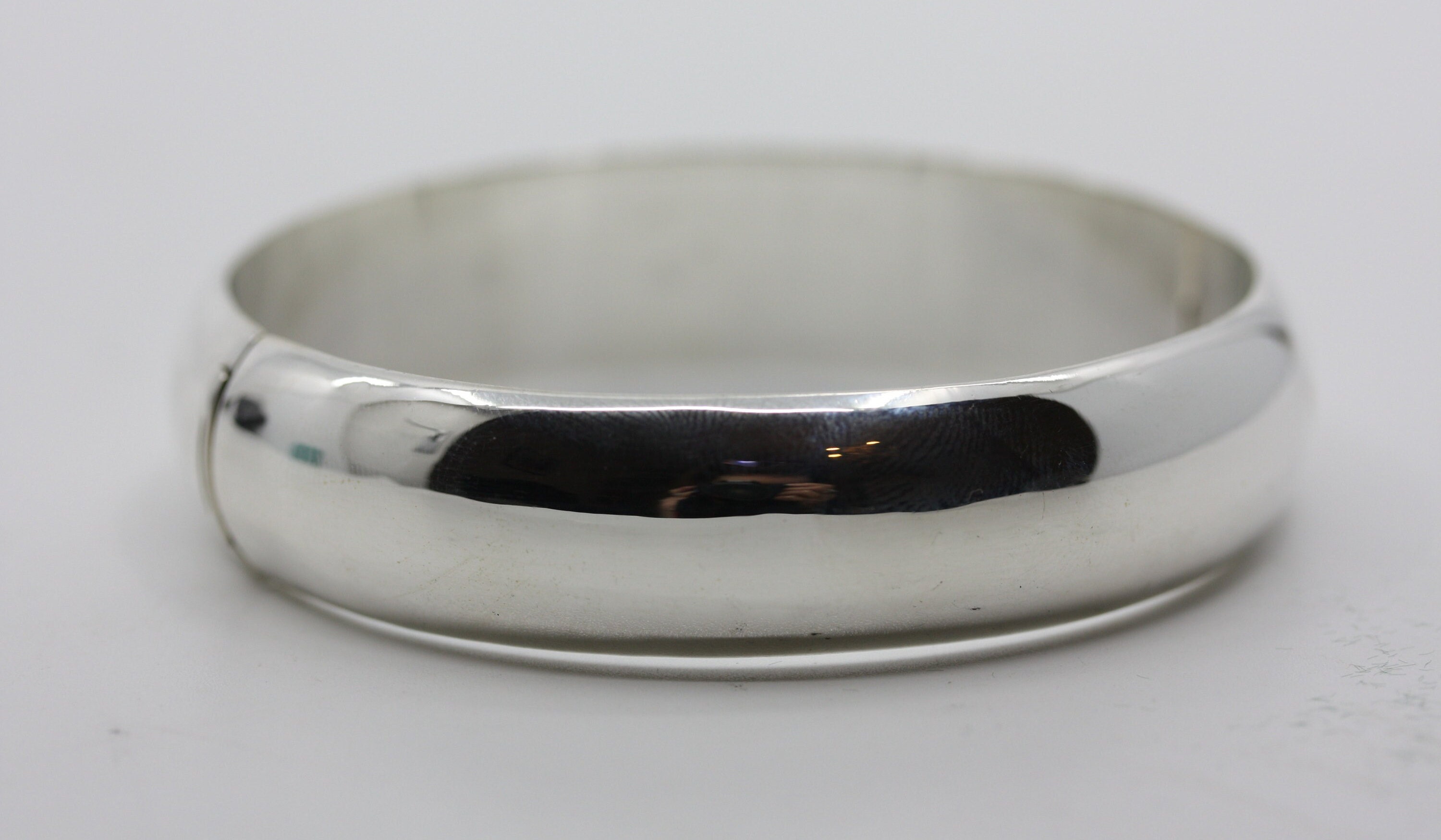 SILVER925 ROUND BANGLE/BRACELET/シルバー/ブレス Solid 925 Sterling Silver Circle Shape Bangle Bracelet 5mm