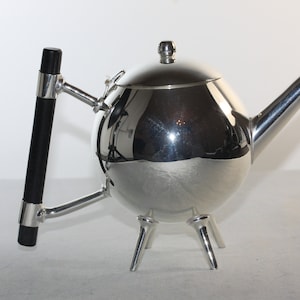 Dr Christopher Dresser Globular Shaped Teapot Silver Plated Collectable