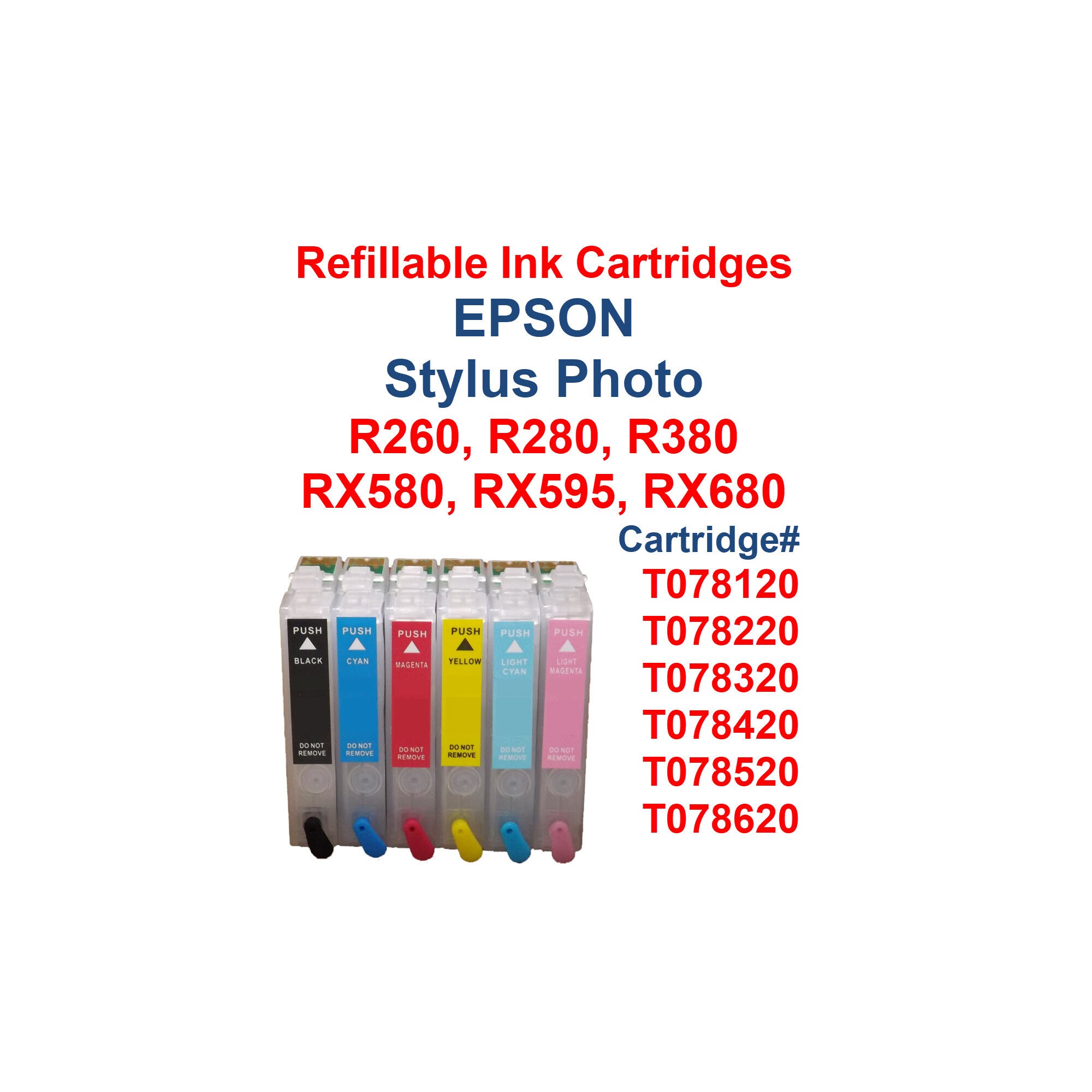 Refillable Ink Cartridges for Epson Stylus Photo R260 R280 Etsy