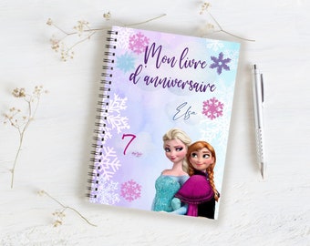 Verjaardagsboek - Frozen thema