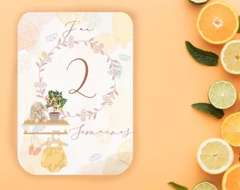 Cartes étapes bébé - première année