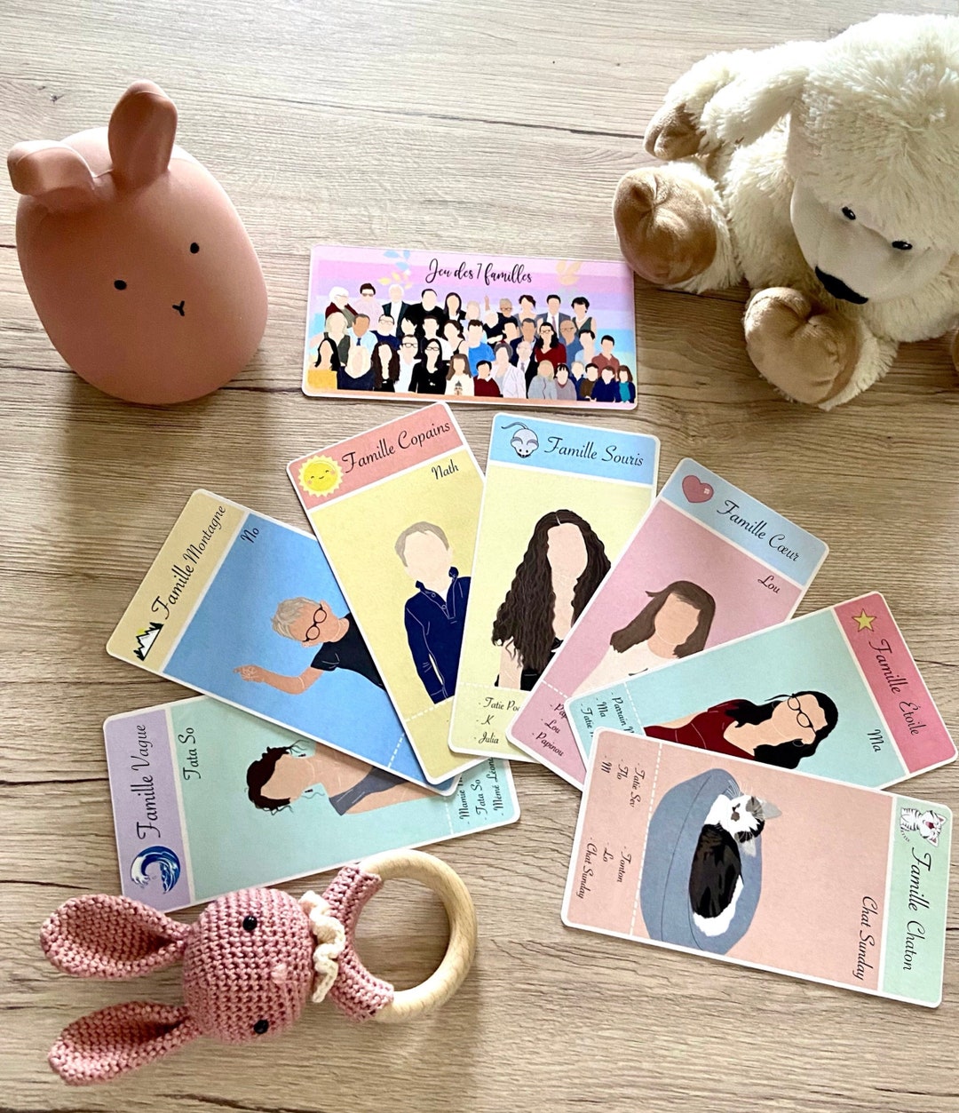 Jeu de 7 familles personnalisé - version kids - Etsy France