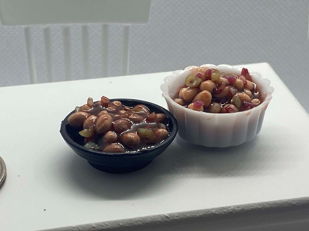Miniature Baked Beans Dollhouse Miniatures - Etsy