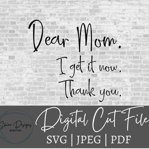 Cara mamma, ho capito svg. Festa della mamma svg. Regalo per la festa della mamma svg. Vita da mamma svg. Svg per Cricut. Silhouette. Regalo per la mamma svg
