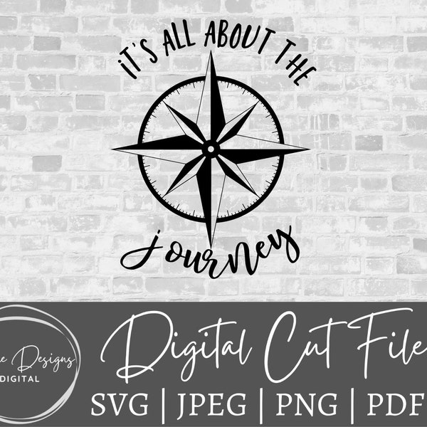 Journey svg, journey png, its all about the journey, inspirational, motivational, svg files, svg files for cricut, cut files for silhouette