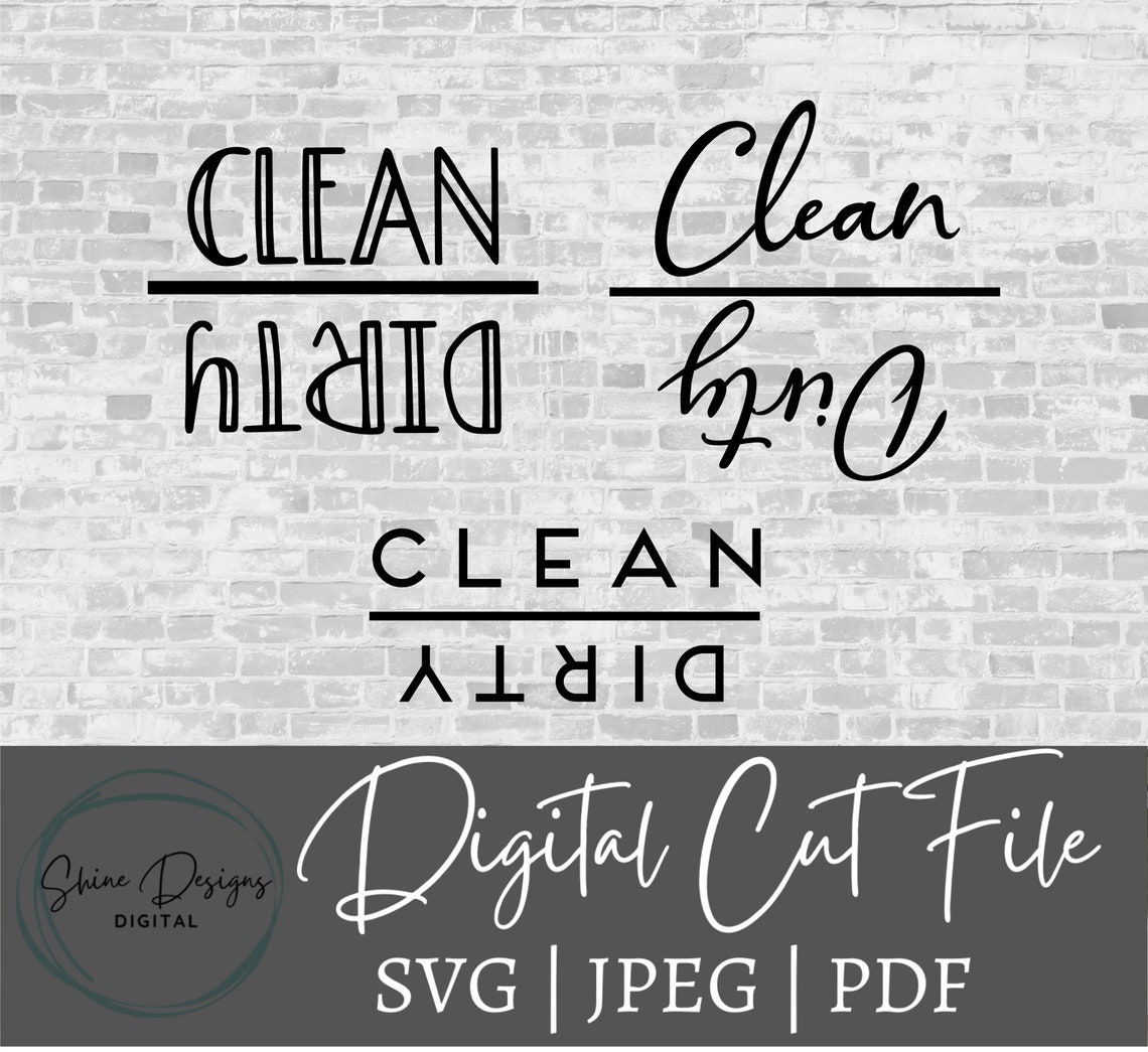 Dishwasher Svg . Clean Dirty Svg . Farmhouse Kitchen Etsy Ireland