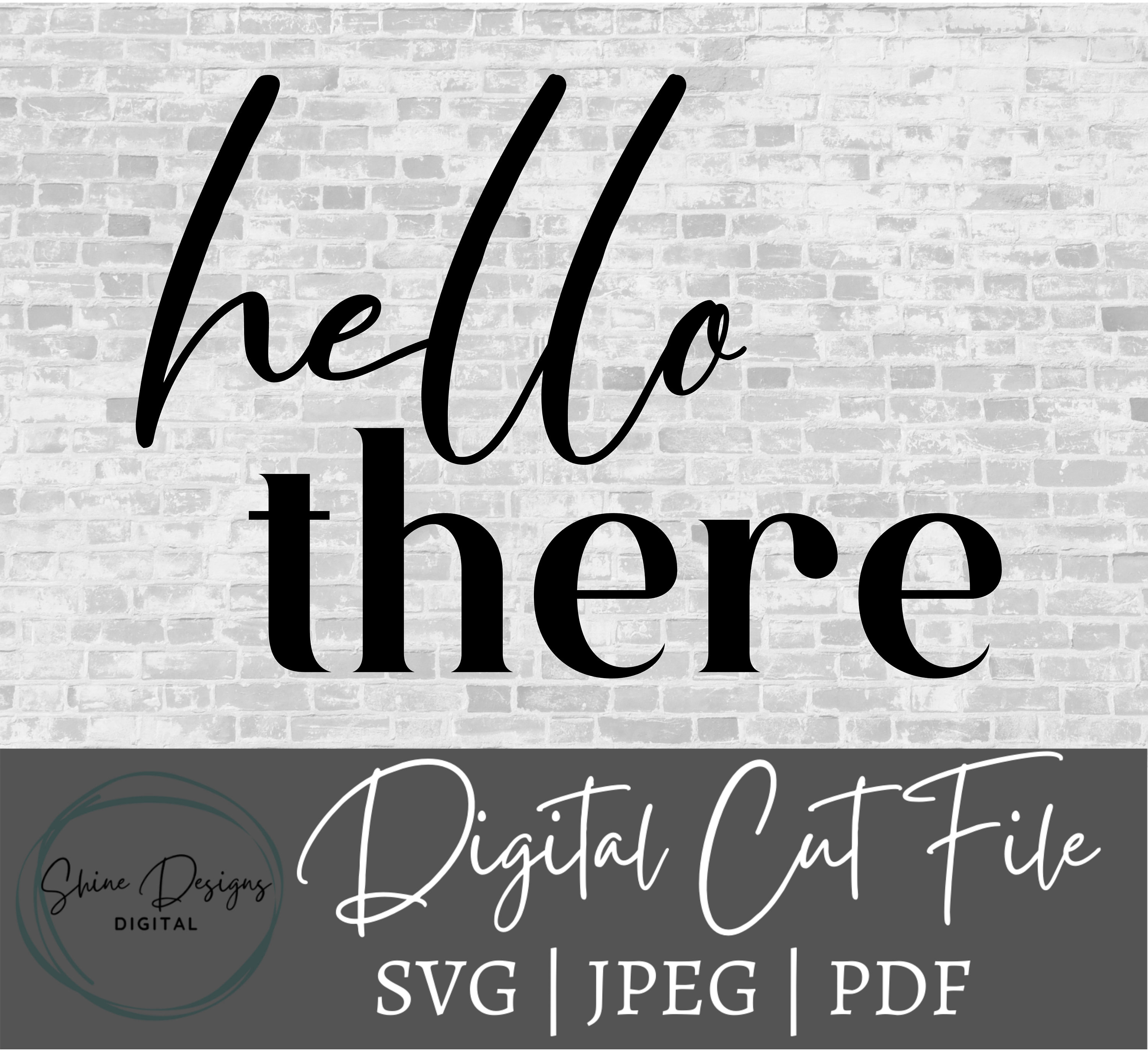 Hello There Boho Svg Cut File . Welcome Door Hanger Svg .farmhouse ...
