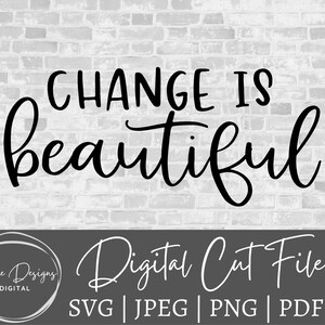 Il cambiamento è bello SVG, file di taglio Boho, file di taglio SVG autunnale, SVG per Cricut, file di taglio per silhouette
