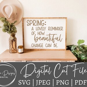Schneidedatei für Cricut - Schneidedatei für Cricut - Der Frühling ist eine schöne Erinnerungsdatei für den Frühling