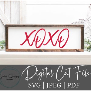 XO Svg . Valentines Day Svg . XOXO Cut File . File for Cricut . File ...