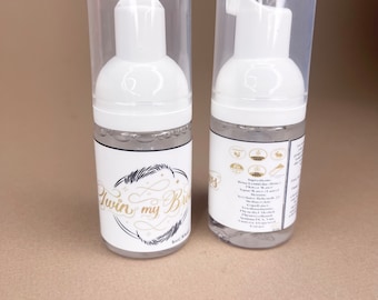 Benutzerdefiniertes Etikett für Lash Shampoo Flaschen (Nur Label) 10 Count. 1oz Flasche