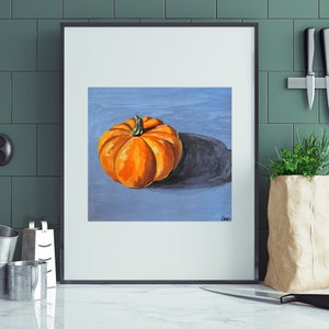 Pumpkin Art Print Halloween Digital Print Coffee Shop Decor Wall Art Coffee Decor Kitchen Decor New Home Gift Wall Decor image 6