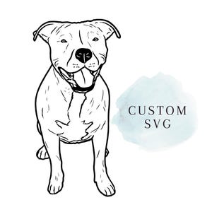 Custom Dog SVG Cut File, Dog Outline, Personalized Pet Photo, Custom Dog SVG From Photo, Photo to Outline, Dog Lover Gift
