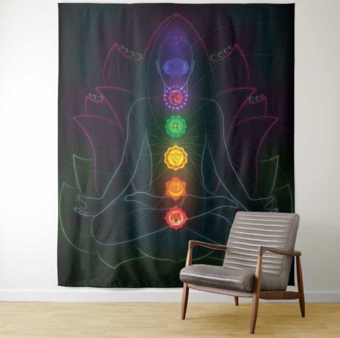 Chakra Yoga Tapestry Etsy
