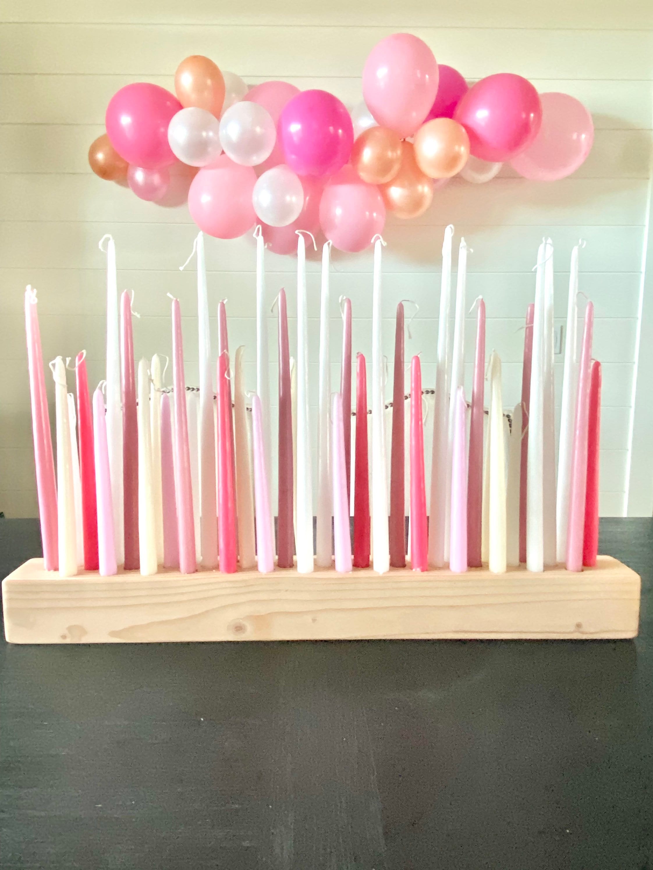 Wood Candle Holder Birthday Centerpiece Candle Centerpiece Etsy