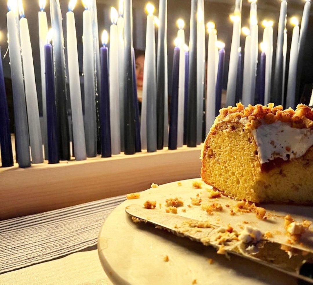 Long Wood Candle Holder, Dinner Party Centerpiece, Wood Candle Holder