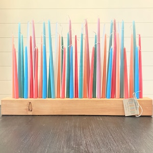 Wood Candle Holder,  Large Candle Base, Birthday Centerpiece, Easter Centerpiece, birthday prop, Wood floral holder