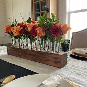 Flower holder, wood floral holder, floral centerpiece, Autumn centerpiece, wood candle holder, wedding centerpiece