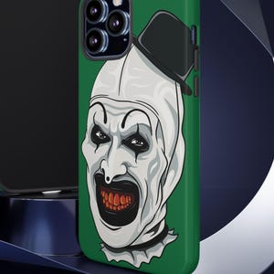Creepy Clown Phone Case | Tough & Unique Design, Scary Horror Accessory, Halloween Gift, Fun Phone Cover for Clown Lovers